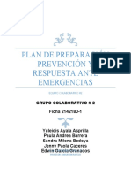 Plan de Prevención, Preparación y Respuesta Ante Emergencias