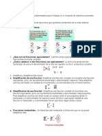 Repaso de conceptos fundamentales de fracciones y números decimales