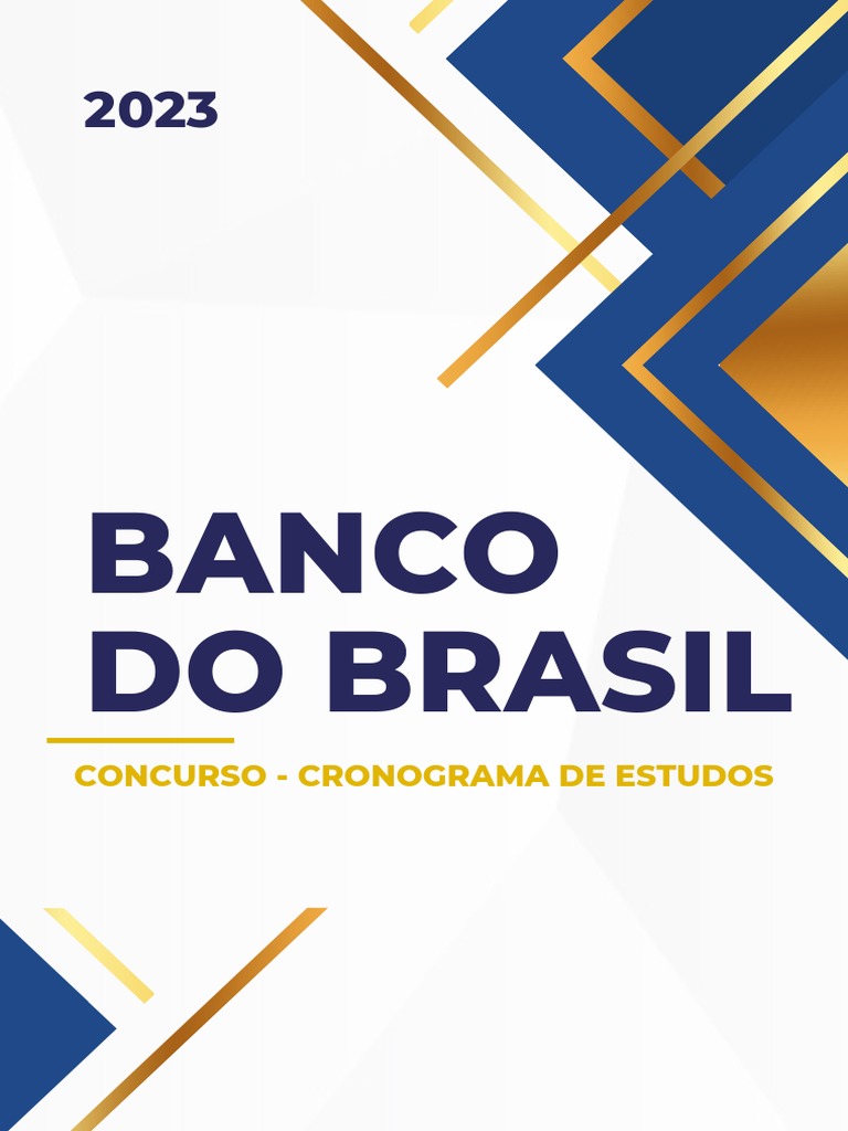 Cronograma de Estudos Concurso BB 2023 | PDF | Microsoft | Juros