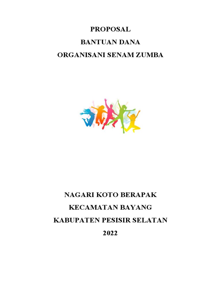 Proposal Dana Kegiatan Senam Zumba | PDF | Gaya Hidup