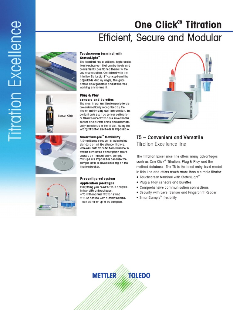 200Eql06 Titulador Automatico Mettler Toledo T5 PDF Titration