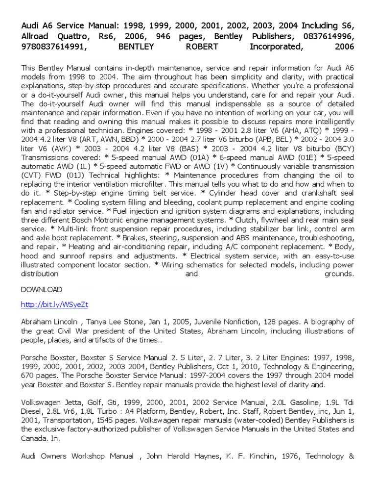 Audi A6 Service Cost India