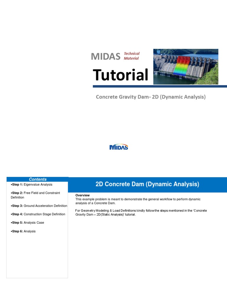 Dynamic Analysis of Concrete Dam | PDF | Mode (Statistics) | Applied ...