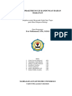 XI MIPA 2 - Biologi - Laporan Praktikum Uji Kandungan Bahan Makanan PDF