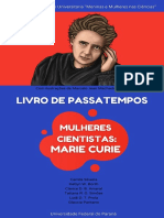 Livro de Passatempos - Mulheres Cientistas - Marie Curie