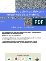 Propiedades Químicas, Físicas y Mecánicas