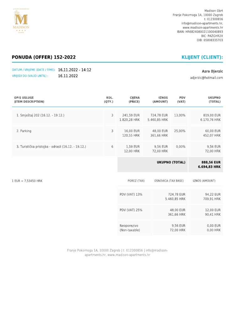 Ponuda PDF | PDF