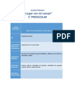 2°preescolar - Unidad Didáctica Integracion A La Corporeidad