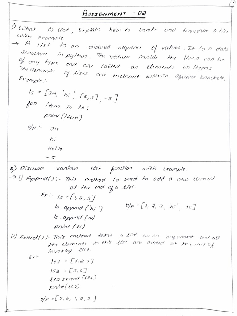 Assignment 02 Python | PDF