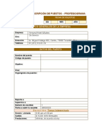 Perfil de Puesto - Plantilla - CH