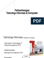 Perkembangan Teknologi Informasi & Komputer