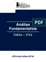 Análise Fundamentalista Taesa - 3T22