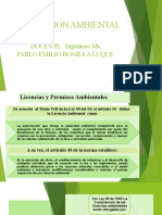 Legislación Ambiental. Licencias y Permisos