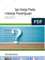 Kesehatan Kerja Pada Pekerja Perempuan Sosialisasi