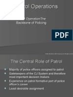 patrol Operation backbone of police station