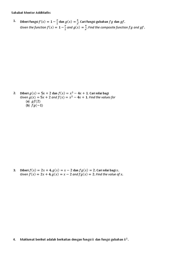 Fungsi Gubahan | PDF