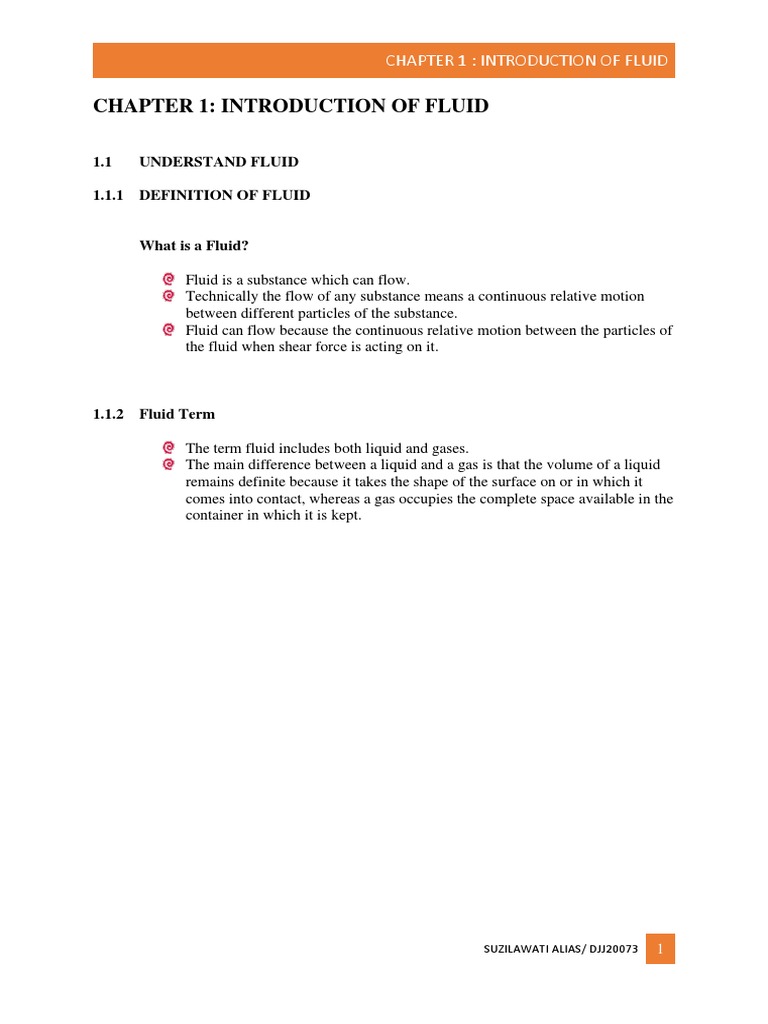 Notes DJJ20073 - Fluid Mechanics - Suzilawati Alias PDF | PDF ...