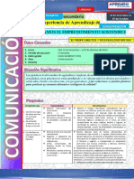 Experiencia de Aprendizaje 06 - 3ero y 4to - Comunicación - 2022 - 00001