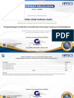 File Sertifikat Online Course - Pengembangan Kurikulum Inovatif Dan Penerapan Asesmen Pembelajaran - Luthfan Atiqi Hulman Aufar - No. 3651598 PDF