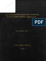 Densidade e Distribuição dos Estomatos em Folhas de (Gassypium sp.). 