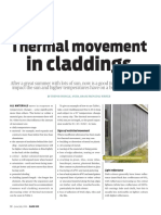Thermal Movement in Claddings
