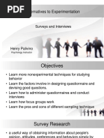 4 Alternatives To Experimentation Surveys and Interviews PDF