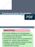 Types of Communicative Strategies1