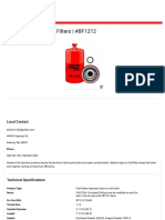 BF1212 - Baldwin - Spin-On Fuel Filters - Baldwin