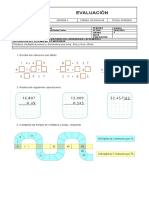 Evaluación Grado 5