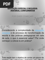 Educação Especial e Inclusiva - Material Complementar