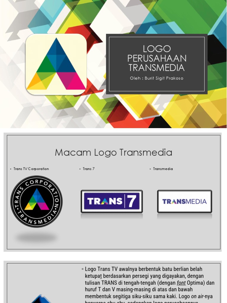 Logo Transmedia dan Filosofinya | PDF | Perjalanan | Kajian Bahasa Asing