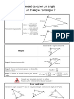 Comment Calculer Un Angle Dans Un Triangle Rectangle