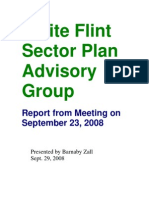 White Flint Sector Plan Advisory Group: Report From Meeting On September 23, 2008