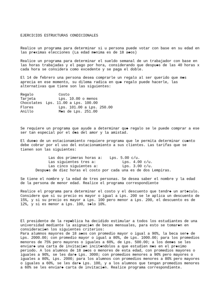 Ejercicios Ii Parcial | PDF | Crecimiento personal y profesional