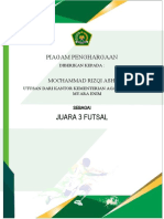 Piagam Penghargaan Futsal