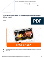 FACT CHECK - Video Shows Old News On Argentine Forces Firing at Chinese Vessel