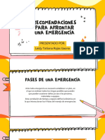 Recomendaciones para Afrontar Una Emergencia PDF