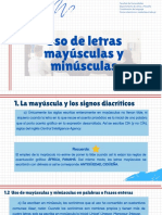 Uso de Mayúsculas y Minúsculas