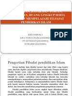 Pengertian, Dasar Dan Tujuan, Pendekatan, Ruang Lingkup Serta Kegunaan Mempelajari Filsafat Pendidikan Islam