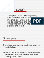 Parts of A Script