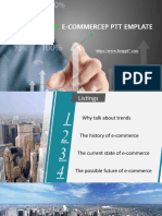 E Commerce Theme Powerpoint Templates
