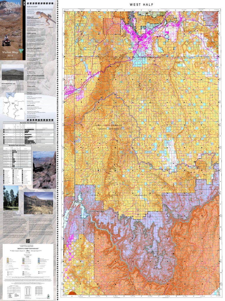 Arizona Strip Visitor Map
