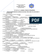 Summative Test in TVL 12-Animal Production (Swine)