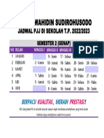 Jadwal PJJ Di Sekolah Semester 2 T.P.2022-2023 PDF