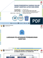 Strategi Kebijakan Pemerintah Daerah Dalam Pencapaian Target Sanitasi Layak Dan Aman