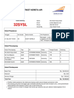 BUKTI PEMBAYARAN TIKET KERETA API Detail