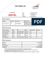 Bukti Pembayaran Tiket Kereta