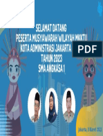 Biru Putih Illustrasi Hari Pendidikan Nasional Banner