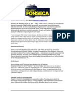 Fonseca Announcement