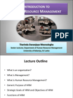 Session 01 - Introduction To The Human Resource Management - 2022-10-29